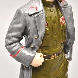 Коллекционная Авторская Статуэтка «Председатель ВЧК СССР - Дзержинский Ф.Э.», фарфор, Россия. 