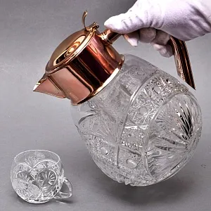 Винтажный Набор Хрустальных Чашек - Кружек Trischler Winterhalder Германия 70-е гг. 