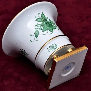 Классическая Фарфоровая Ваза APPONYI GREEN, HEREND Венгрия, вторая половина ХХ века.
