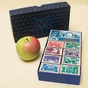 РЕДКОСТЬ!!! Памятный Сувенирый Набор - Хозяйственные Спички «МЕТРО», СССР -1955 год.