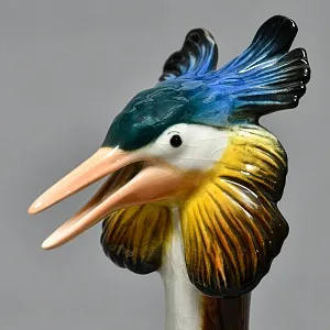 Редкость!  Птица - Большая Фарфоровая статуэтка «Чомга - Поганка» Карл Энс / Karl Ens, Германия -50 гг.