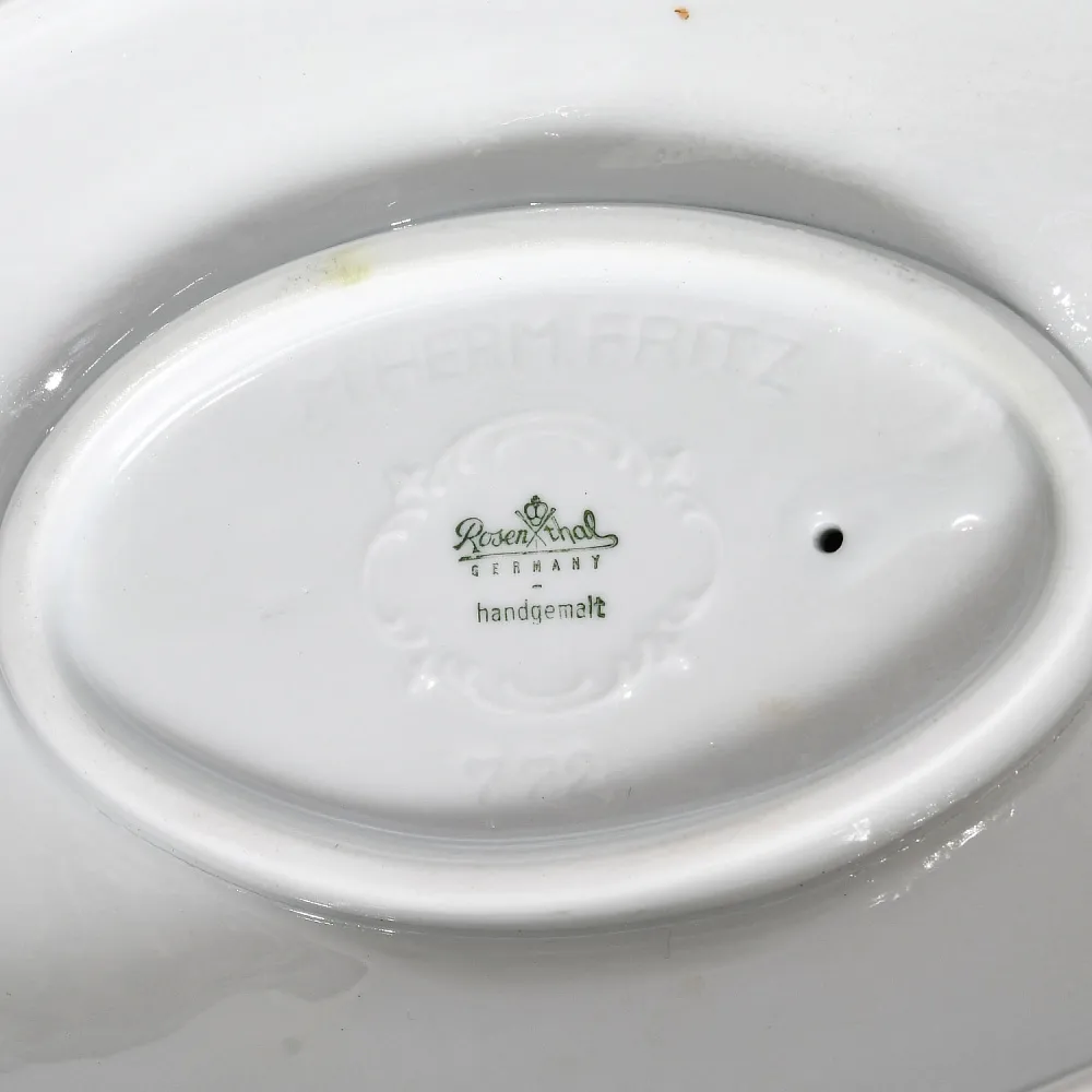 Большая Фарфоровая статуэтка «Бегущий конь. Арабский жеребец», ROSENTHAL Германия. 