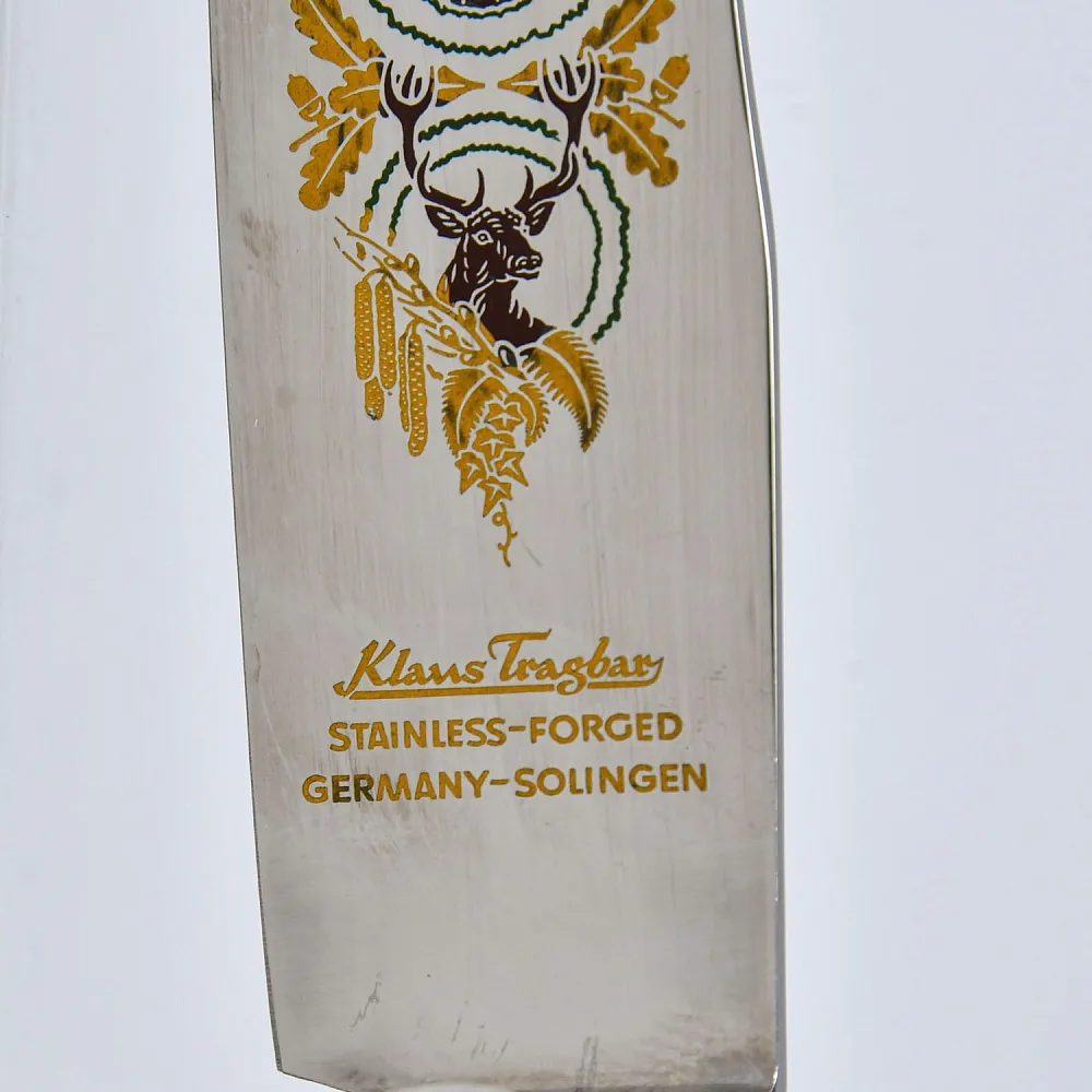 Набор для Барбекю «Охота» - Нож и Вилка, Германия, Klaus Tragbar Solingen, 60 -е гг.