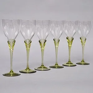 Бокалы для вина «Papyrus», Хрусталь Rosenthal Studio Line, Германия -1960 -1969 годы.