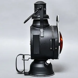 Редкость! Большой Железнодорожный Керосиновый Сигнальный Фонарь, Германия -1974 год.