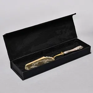 Винтажная Сервировочная Лопатка для подачи в футляре, Silverplate Франция первая половина ХХ века.