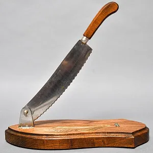 Винтажная Ручная Хлеборезка - Нож, сталь R.S.THIERS INOX, Франция 70 -е годы ХХ века..