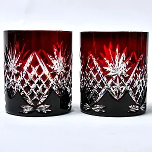 Редкость! «Рубиновый Хрусталь» Набор Стаканы для Виски DOROTHEENHUTTE Германия.