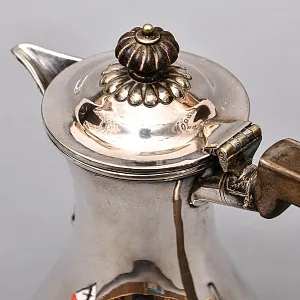 Винтажный Металлический Кофейник - Кувшин на 0,8 л. Silverplated, William Hutton&Sons Англия, начало ХХ века.