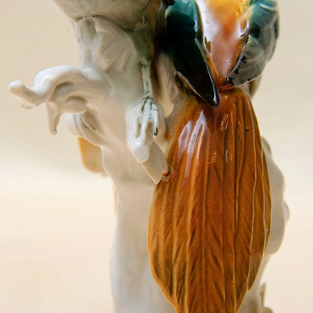 Пара Птиц - Фарфоровая Статуэтка «Райские птицы», Карл Энс / Karl Ens, Германия 50гг.