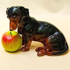 Редкость!!! Фарфоровая Статуэтка «Собака - Такса», Карл Энс / Karl Ens Германия, 30-е гг.