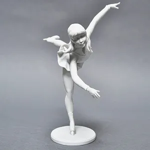 Редкая! Статуэтка «Фигуристка - Танец на льду», Бисквитный фарфор Kaiser, Германия -1979 год.