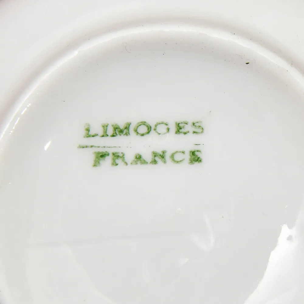 Антикварный Порционный Набор Соусников на Подносе, Фарфор Limoges Франция, начало ХХ века.