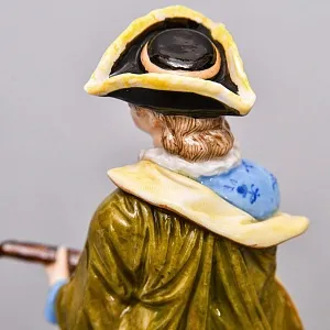  Антикварные Парные статуэтки «Музыкальный Дуэт», Фарфор, Dressel & Kister Passau Германия, 1907 - 1922 гг. 