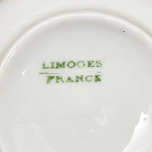 Антикварный Порционный Набор Соусников на Подносе, Фарфор Limoges Франция, начало ХХ века.