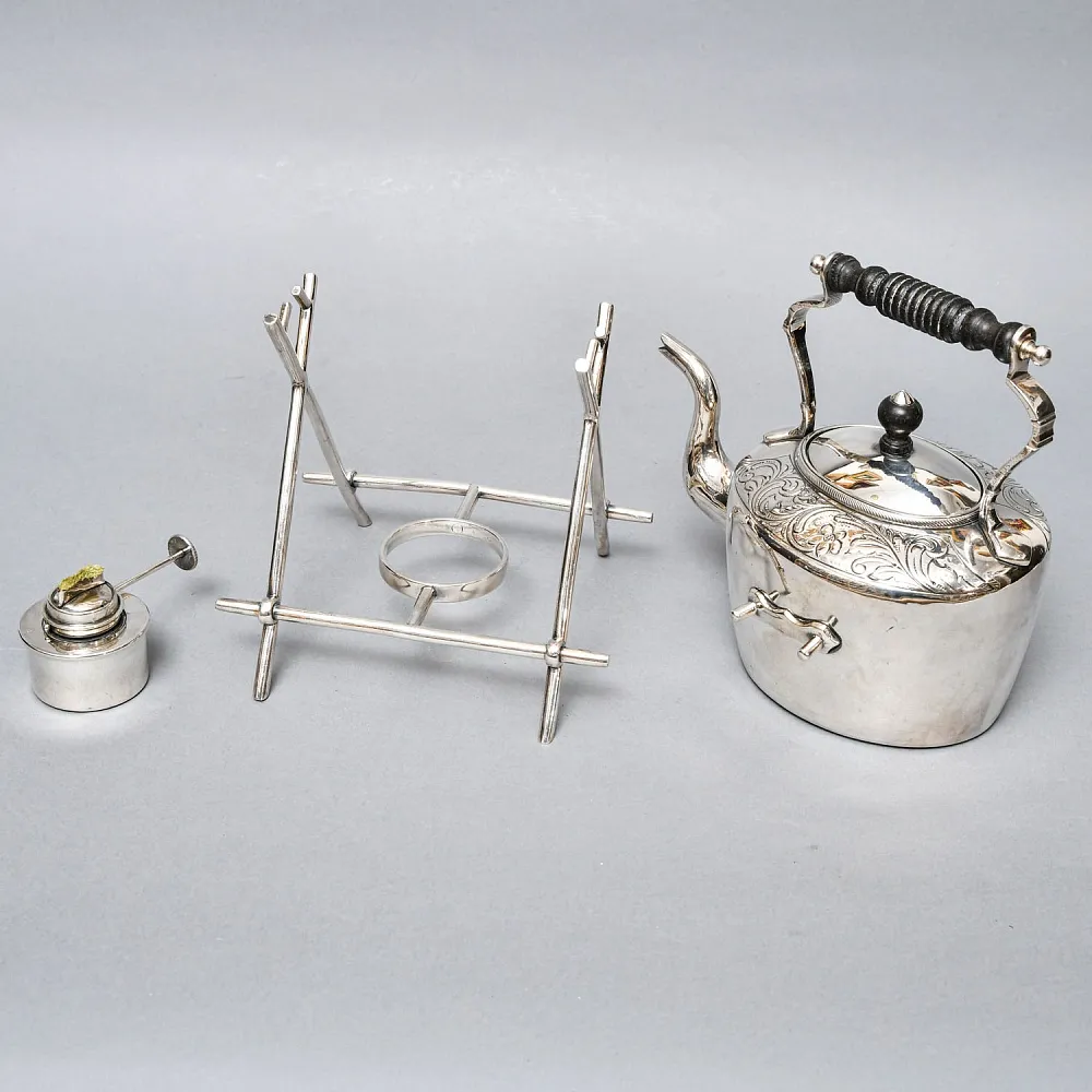 Старинная Бульотка - Чайник, GOLDSMITH & SILVERSMITH Сompany Ltd. Англия начало ХХ века.