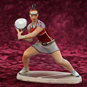 Авторская Фарфоровая статуэтка «ТЕННИСИСТКА», ДФЗ Дулево Россия.