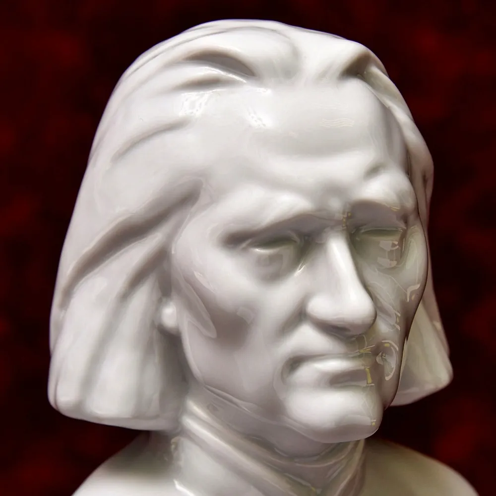 Коллекционный Фарфоровый Бюст - Статуэтка «Композитор Ференц ЛИСТ - LISZT» HEREND Венгрия.