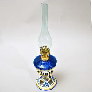 Старинная Лампа Керосиновая «ПРОВАНС» Металл / Стекло, первая половина ХХ века.