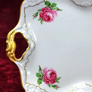 Сервировочное  Блюдо «Мускусная роза» Фарфор KAISER Германия -1958 -1960 годы.