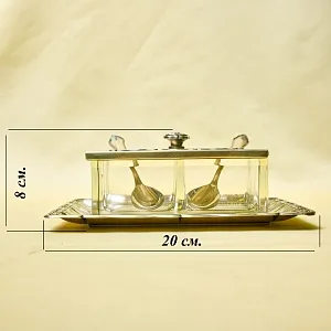 Набор для специй или соусов с двумя отделениями, Wellner Германия 1935 - 1958 годы.