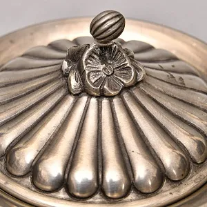 Винтажная Оловянная Сахарница с крышкой, Frieling Zinn Германия конец 60 -х годы ХХ века.