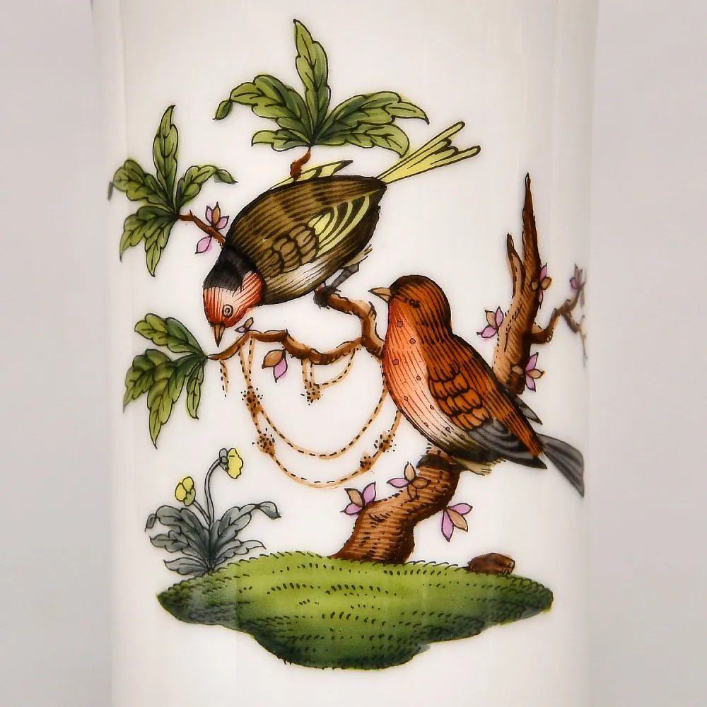 Небольшая Классическая Ваза для цветов «ROTHSHILD BIRDS», Фарфор Herend Венгрия.