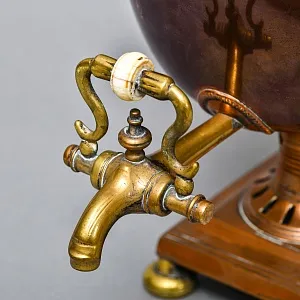 Редкость! Старинный Медный Угольный Самовар на 2,5 л. Германия, начало XX века.