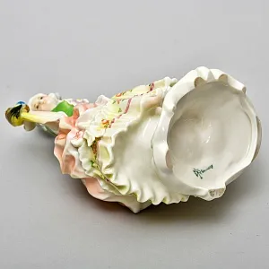 Редкость!!! Фарфоровая Статуэтка «Дама с попугаем», Karl Ens Германия, 30-е гг.