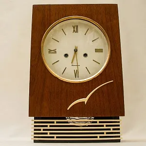 Винтажные Настенные Механические Часы с боем «Янтарь», СССР - 1965г.