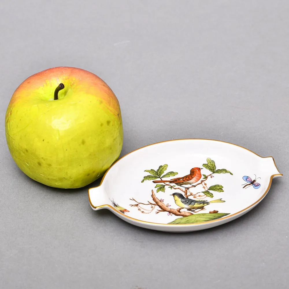 Небольшая Фарфоровая пепельница - мелочевница «ROTHSHILD BIRDS», HEREND Венгрия.