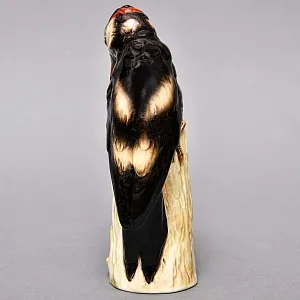 РЕДКАЯ!!! Птица - Фарфоровая Статуэтка «ДЯТЕЛ», GOEBEL Германия - 1972 год.