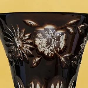 Классическая Ваза Цветного Хрусталя WMF Crystal Cabinet Германия Н-30 см., конец 60-х гг.