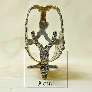 Антикварная Металлическая Подставка «Виноградная Лоза» для винной бутылки, Франция.