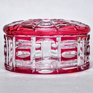 Шкатулка - Конфетница - Орешница Хрусталь VAL SAINT LAMBERT (Вал Сант Ламберт) Бельгия.