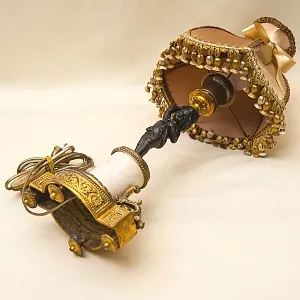 Винтажная Настольная Электрическая Лампа - Светильник «Путти - Ангелочек» Франция.