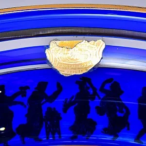 Большая Хрустальная Ваза «Танец - Jupiter. Dance De Flore», VAL SAINT LAMBERT (Вал Сант Ламберт) Бельгия.