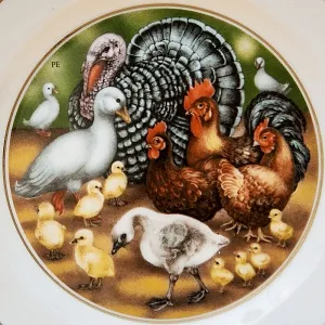 Коллекционная Тарелка «Сказки - Гадкий Утенок» Фарфор, ROYAL COPENHAGEN - Дания.