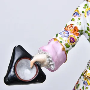 Редкость! Коллекционная Фарфоровая статуэтка «ПОРТРЕТ», Edme Samson et Cie Франция, 1940 - 1969 годы. 