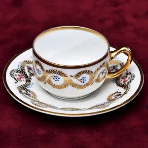 Антикварная Коллекционная Кофейная пара Rosenthal, Германия, 1919 - 1935 годы.