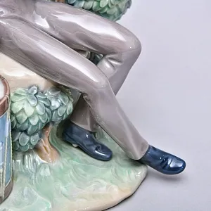 Редкость! Коллекционная Фарфоровая статуэтка «Маркитантка и Барабанщик», Lladro Испания.