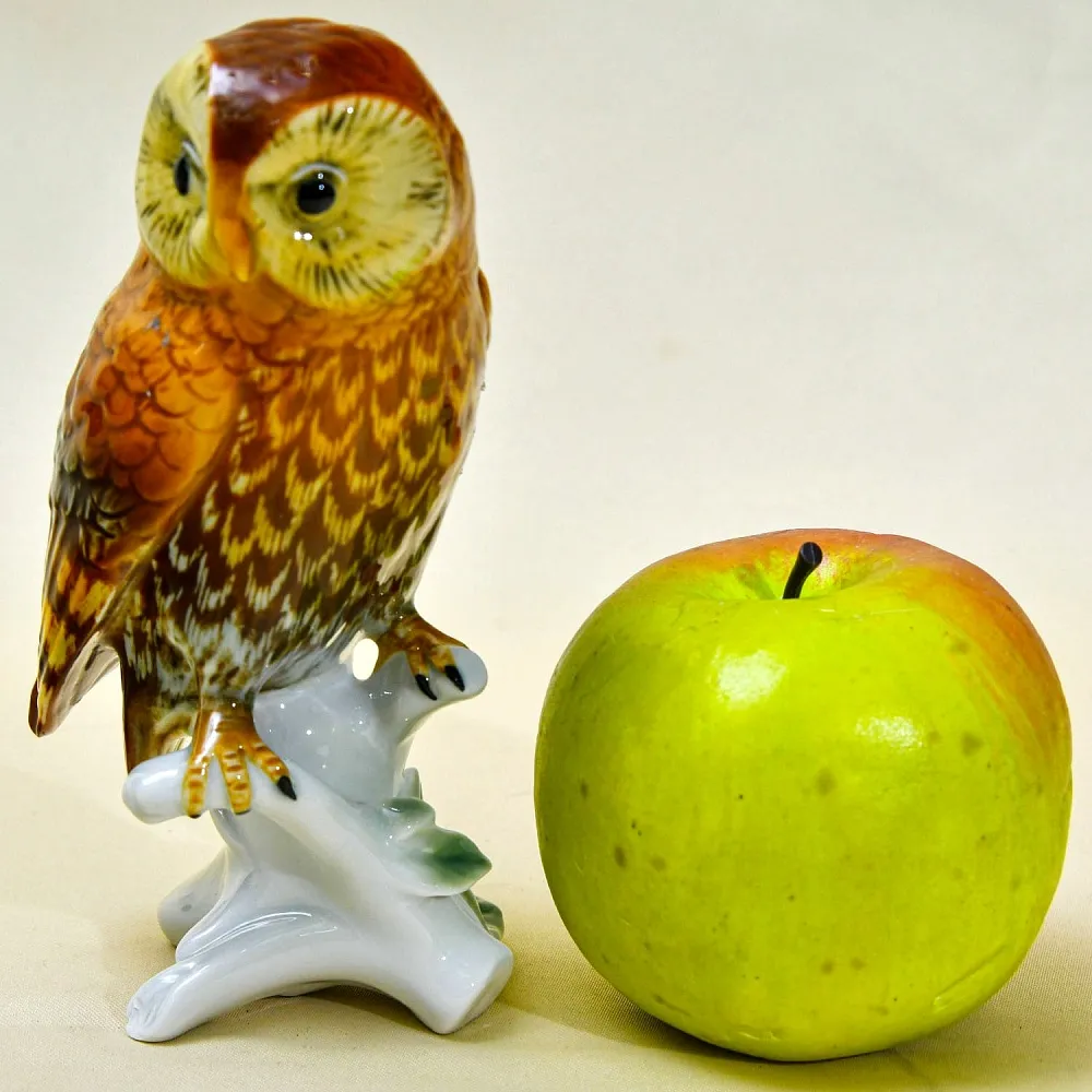 Птица - Фарфоровая статуэтка «СОВА», Карл Энс / Karl Ens,  Германия, 30-е годы ХХ века.