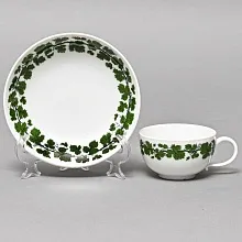 Классическая Кофейная пара «Виноградная лоза», Фарфор, MEISSEN Германия, середина ХХ века.