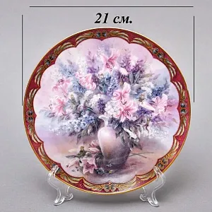 Коллекционная Тарелка «Озорной букет» Фарфор W.J.GEORGE США -1993 год.