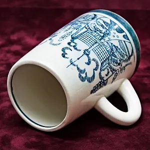 Большая Фаянсовая Агитационная Кружка «30 лет ВДНХ» ЗиК Конаково -1969 год.