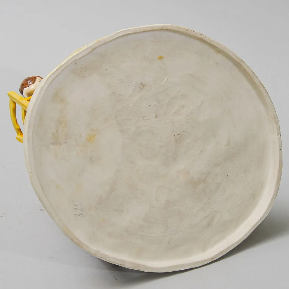 Антикарная Фарфоровая Статуэтка «Едоки каши. Завтрак», Aсkermann & Fritze начало ХХ века.