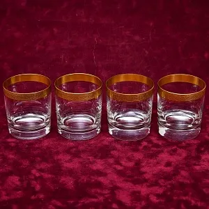 Хрустальные Бокалы для Виски - 4 шт. «Concorde», Theresienthal Германия, середина ХХ века.