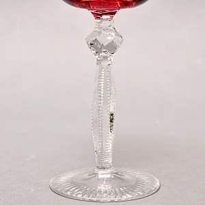 Набор - Шесть Бокалов для Вина Knittel FAKIRIS Силезия, Германия начало 50-х годов ХХ века.