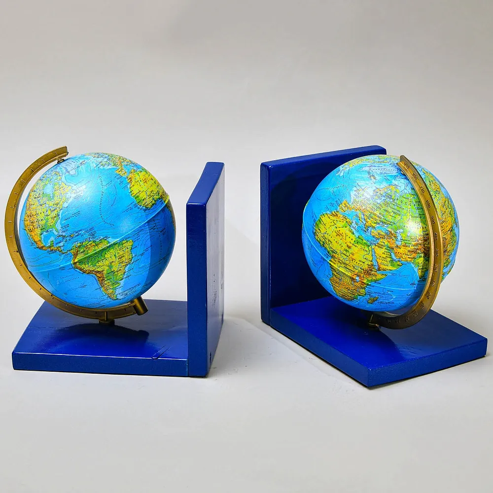 Большие Букенды - Держатель - Ограничитель - Подставка для книг «Глобус», Россия.