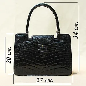 Сумка Дамская из Натуральной Крокодиловой Кожи Западная Германия 50 -е годы ХХ века..